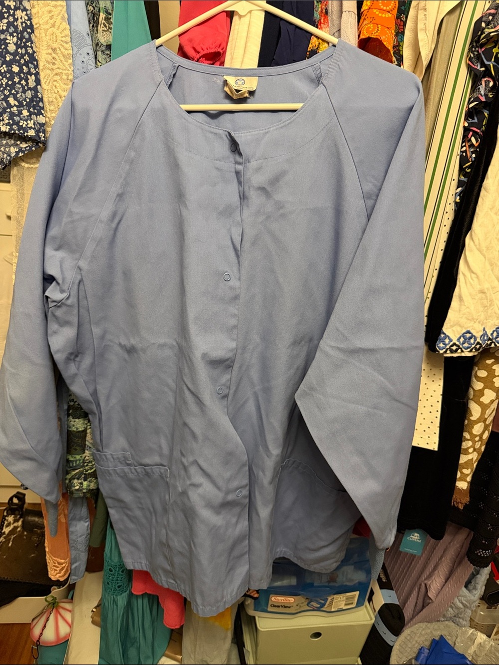 Women’s Light Blue scrub Jacket